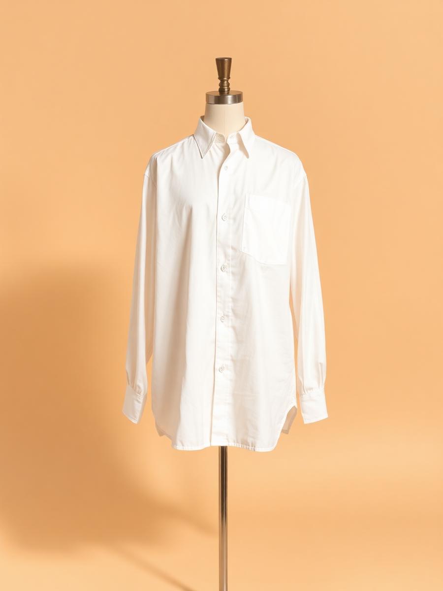 Oversized Poplin Shirt warna Bone dari Aeterna Studio