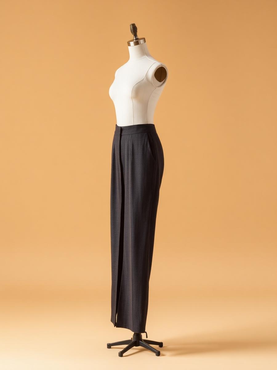 Wide Leg Trousers warna Charcoal dari Aeterna Studio